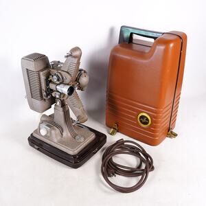 Revere Model P-90 8mm Film Movie Projector w/ Case & Cord *Untested*